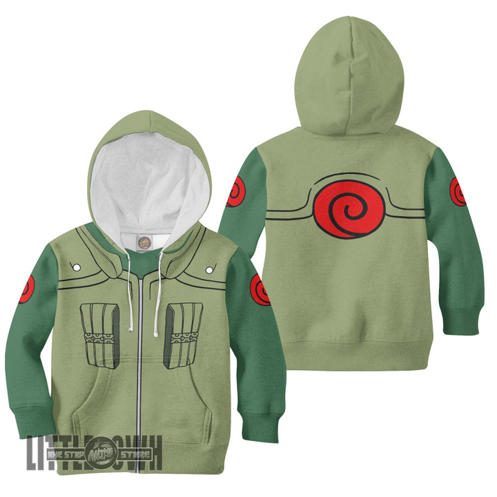 Naruto Might Guy Uniform Anime Kids Hoodie and Sweater Cosplay Costumes