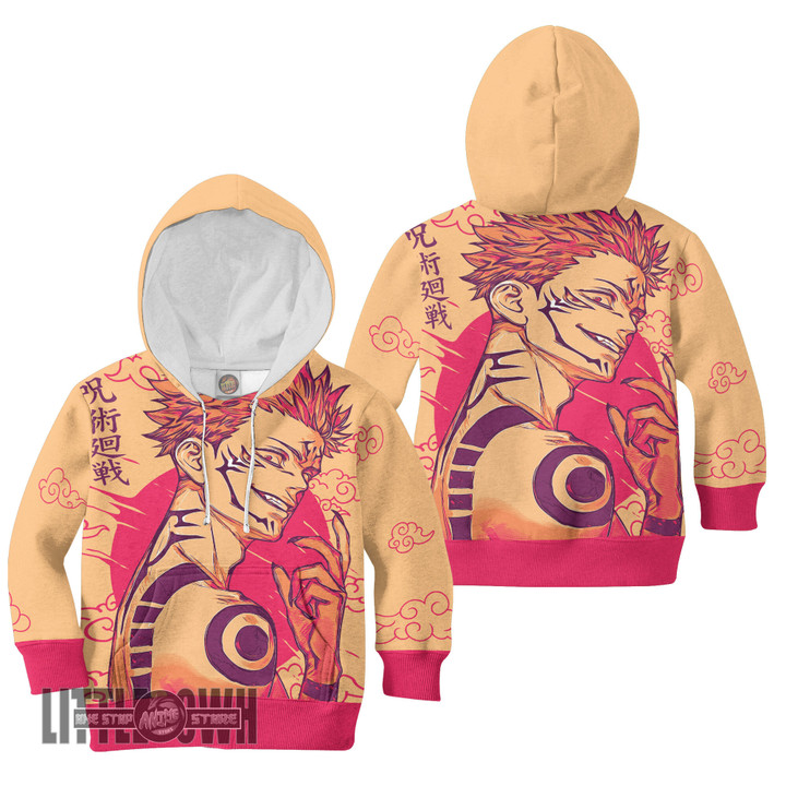 Sukuna Jujutsu Kaisen Anime Kids Hoodie and Sweater