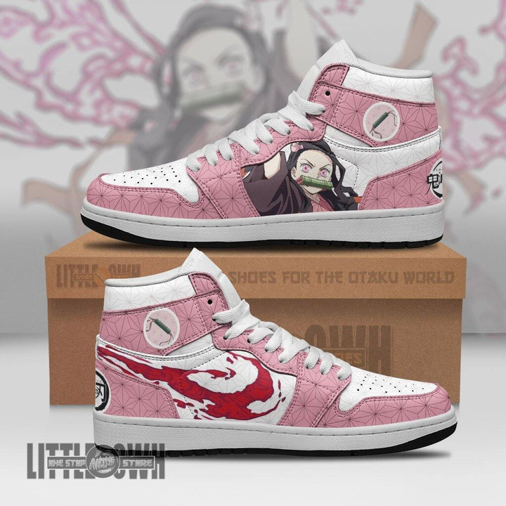 Nezuko Custom Shoes Anime Custom Sneakers - LittleOwh - 1