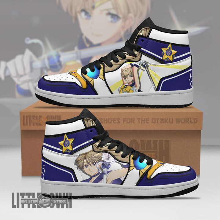 Sailor Uranus JD Sneakers Unique Custom Anime Sailor Moon Shoes - LittleOwh - 1