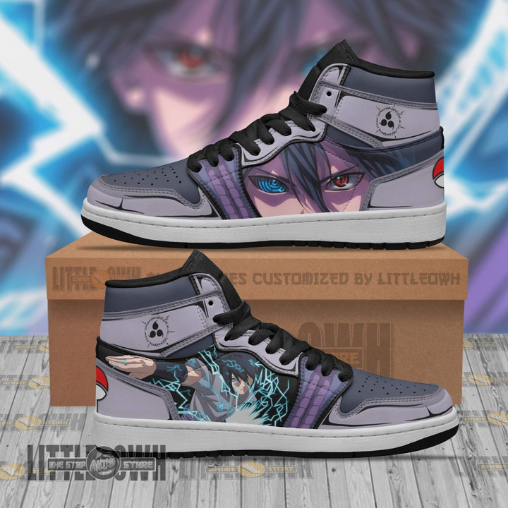 Sasuke Mangekyou Sharingan JD Sneakers Custom Nrt Anime Shoes - LittleOwh - 1