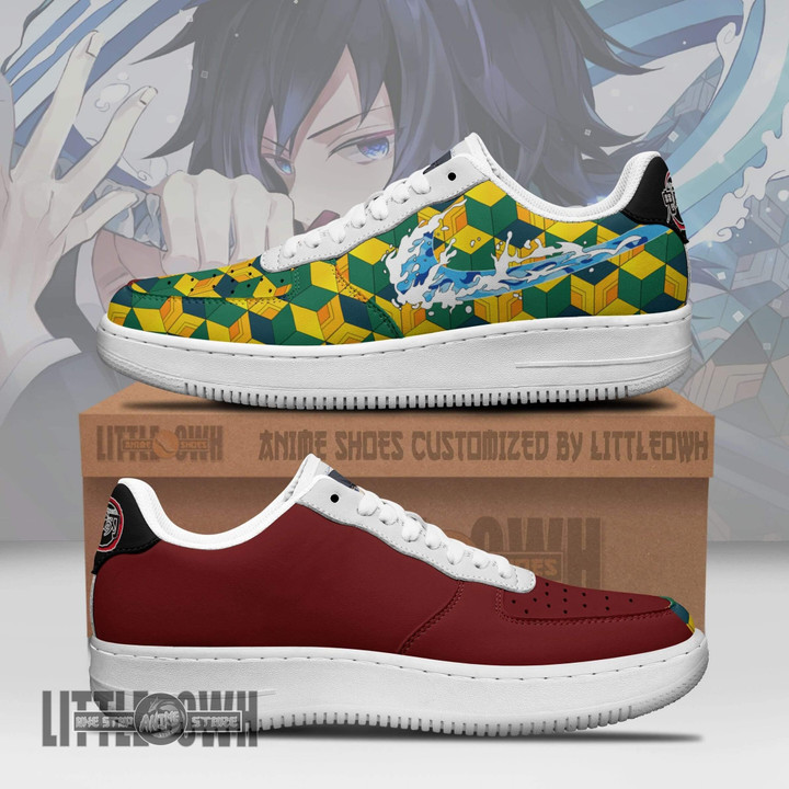Giyu Tomioka AF Sneakers Custom Demon Slayer Anime Shoes - LittleOwh - 1