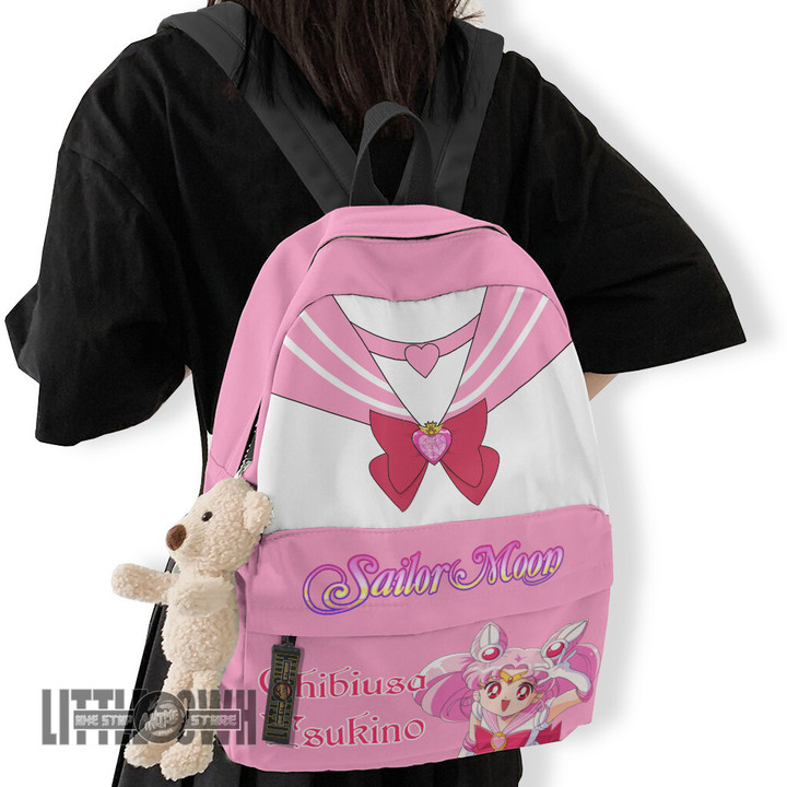 Sailor Chibi Moon Custom Backpack Sailor Moon Anime School Bag
