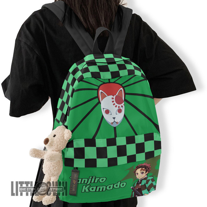 Tanjiro Kamado Backpack Custom Demon Slayer Anime School Bag