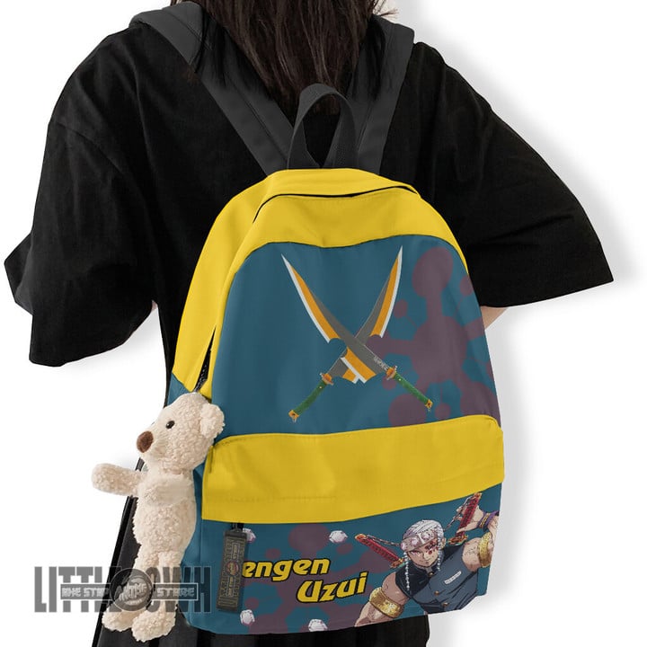 Tengen Uzui Backpack Custom Anime Demon Slayer School Bag