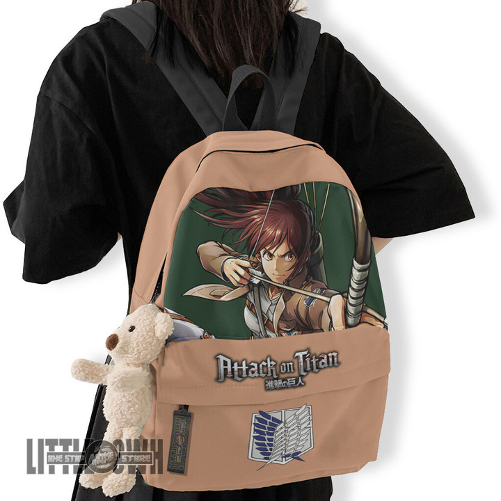 Sasha Braus Anime Backpack Custom Attack On Titan Character