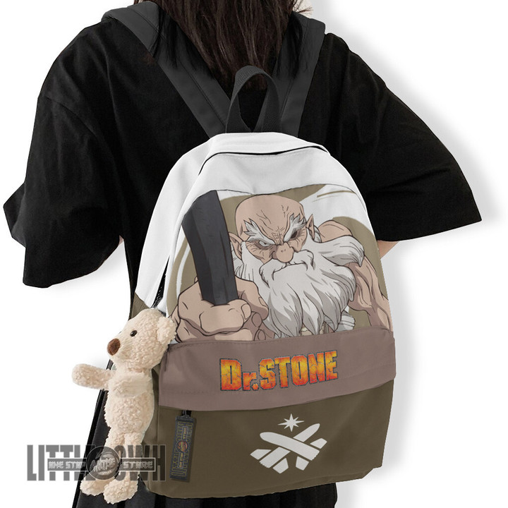 Dr Stone Anime Backpack Custom Kaseki Character