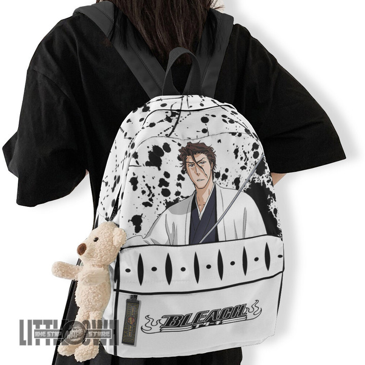 Bleach Anime Backpack Custom Aizen Sosuke Character