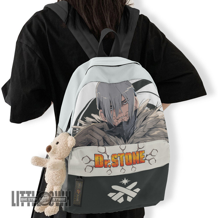 Dr Stone Anime Backpack Custom Hyoga Character