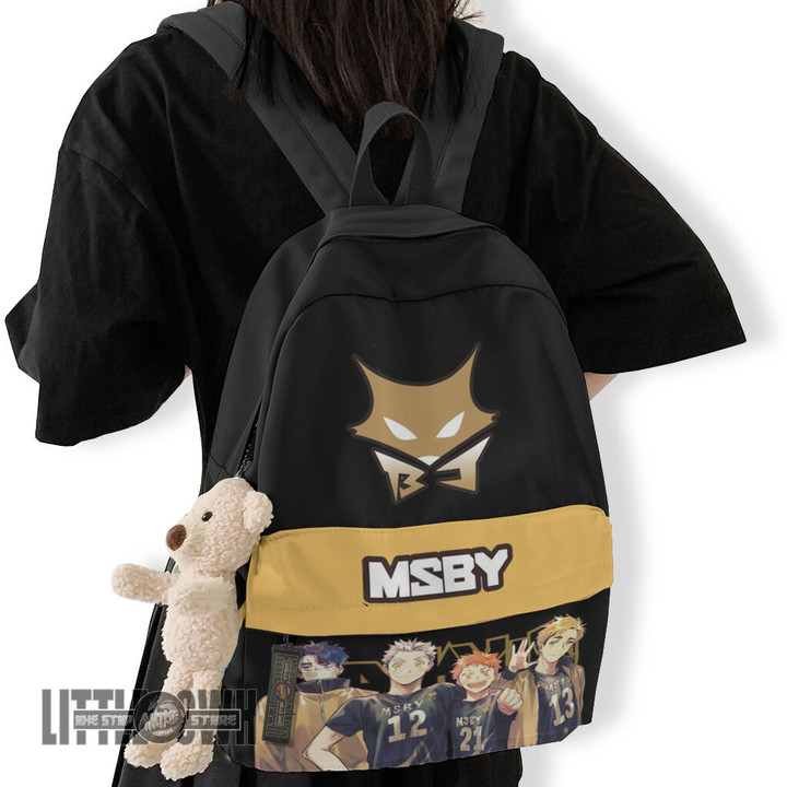 Haikyuu Anime Backpack Custom MSBY Black Character