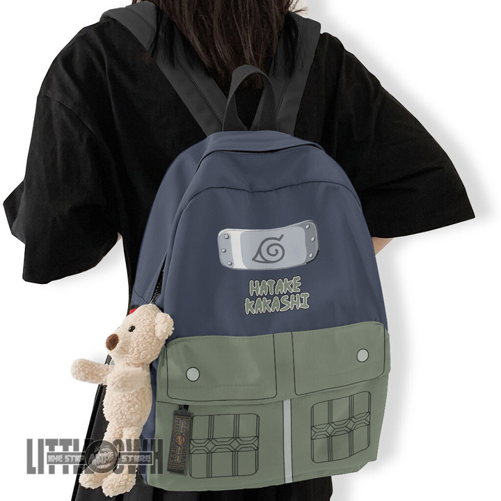 Kakashi Uniform Custom Backpack Naruto Anime School Bag