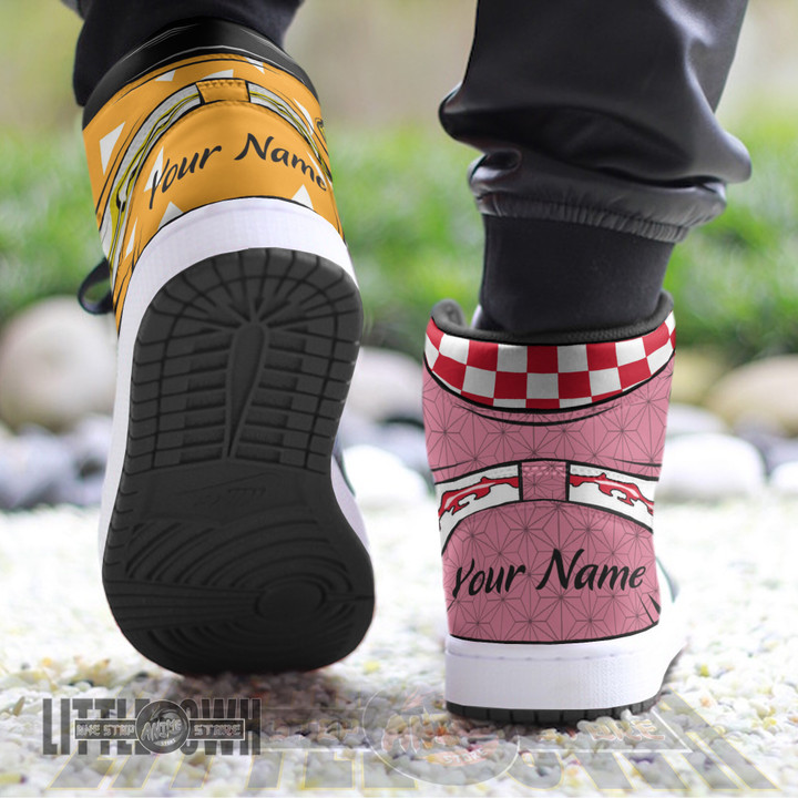Nezuko x Zenitsu Persionalized Shoes Demon Slayer Anime Boot Sneakers