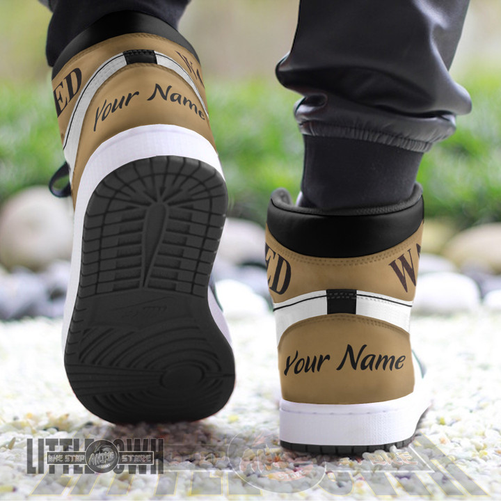Edward Newgate Wanted Personalized Shoes One Piece Anime Boot Sneakers