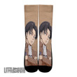Levi Ackerman Pattern Attack On Titan Anime Custom Socks - LittleOwh - 2