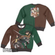 Levi Ackerman x Hange Zoe Anime Kids Hoodie and Sweater Custom Attack On Titan Cosplay Costume