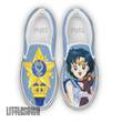 Sailor Mercury Shoes Custom Sailor Moon Anime Classic Slip-On Sneakers
