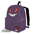 Gengar Pokemon Backpack Custom Anime School Bag