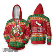 Erza Scarlet Ugly Sweater Custom Fairy Tails Knitted Sweatshirt Anime Christmas Gift