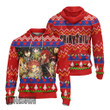 Fairy Tail Knitted Sweatshirt Red Custom Ugly Sweater Anime Christmas Gift