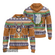 Attack On Titan Ugly Christmas Sweater Sasha Blouse Custom Anime Knitted Sweatshirt