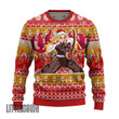 Kyojuro Ugly Christmas Sweater Demon Slayer Custom Anime Knitted Sweatshirt