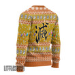 Zenitsu Ugly Christmas Sweater Demon Slayer Custom Anime Knitted Sweatshirt