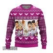 Haikyuu Ugly Christmas Sweater Shiratorizawa Academy Custom Knitted Sweatshirt