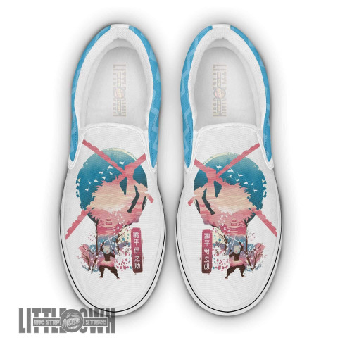 Inosuke Custom KNYs Shoes Classic Slip On Anime Flat Sneakers