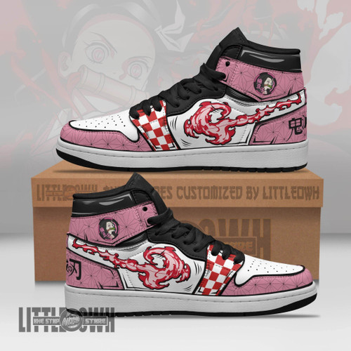 Nezuko Demon Style Sneakers Demon Slayer Custom Anime Shoes