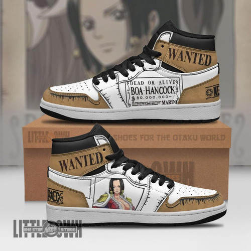 Boa Hancock Wanted Boot Sneakers Custom One Piece Anime Shoes