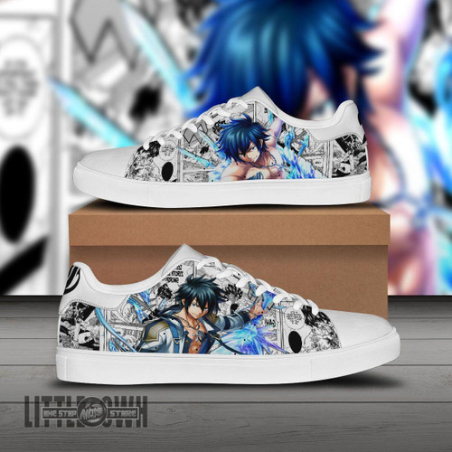 Gray Fullbuster Skate Sneakers Custom Fairy Tail Anime Shoes