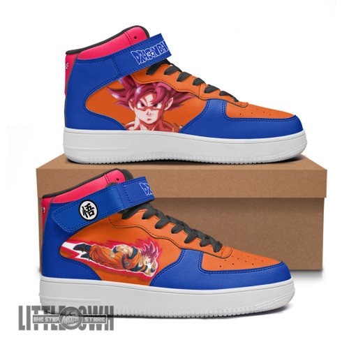 Goku God JD1 Mid Sneakers Custom Dragon Ball Anime Shoes