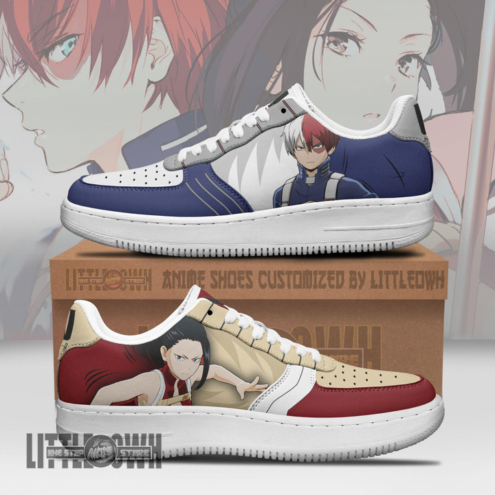 Shoto x Momo AF Sneakers Custom My Hero Academia MHA Anime Shoes - LittleOwh - 1