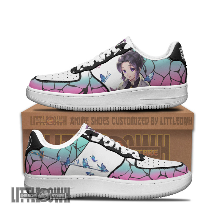 Shinobu Kochou AF Sneakers Custom Demon Slayer KNY Anime Shoes - LittleOwh - 1