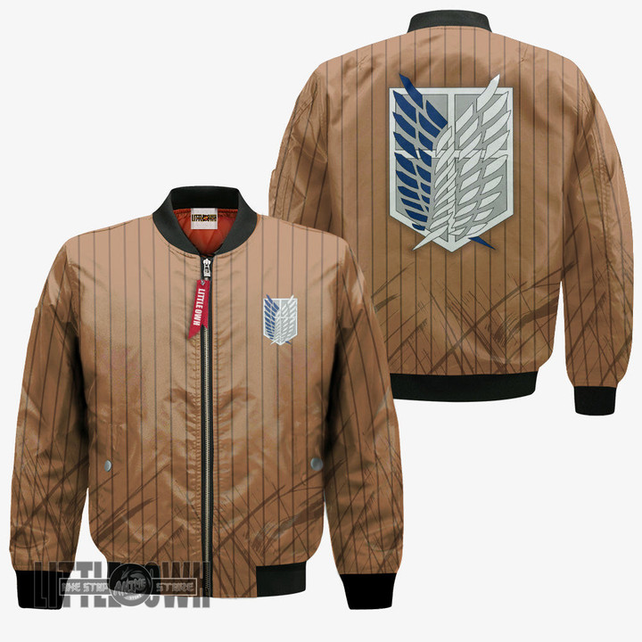 Attack On Titan Survey Corps Bomber Jacket Cosplay Costumes - LittleOwh - 3