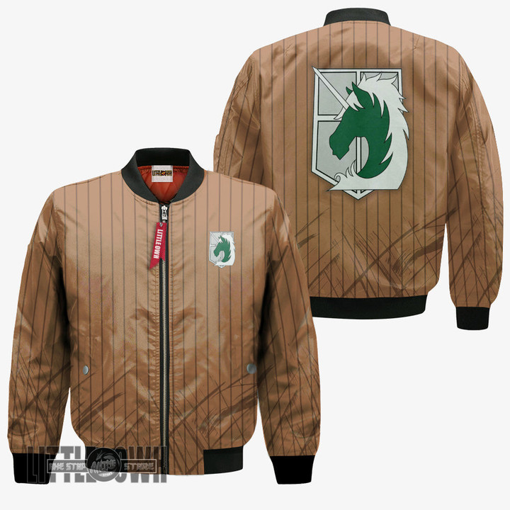 Attack On Titan Military Police Brigade Bomber Jacket Cosplay Costumes - LittleOwh - 3