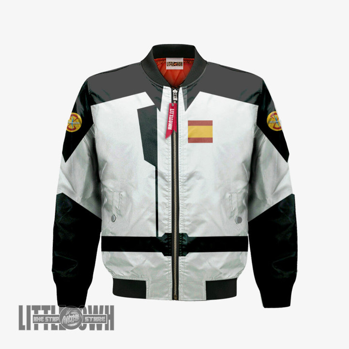 ZAFT Bomber Jacket Custom Gundam White Uniform Cosplay Costumes - LittleOwh - 1
