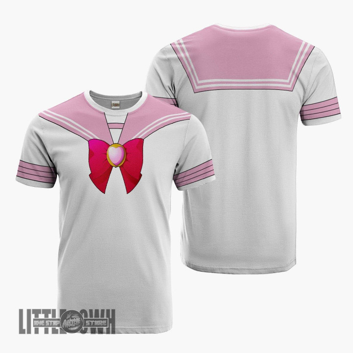 Chibiusa Tsukino Uniform T Shirt Sailor Chibi Moon Amine Casual 3D All Over Printed - LittleOwh - 1