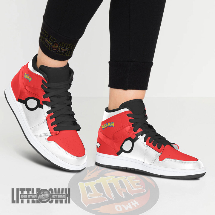 Pokemon Ball Anime Kid Shoes Pokemon Custom Boot Sneakers