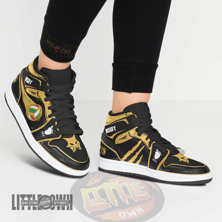 MSBY Black Jackal Anime Kid Shoes Haikyuu Custom Boot Sneakers