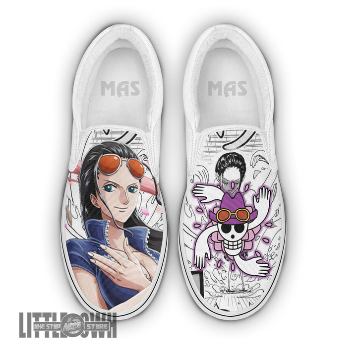 Nico Robin Shoes Custom One Piece Anime Slip-On Sneakers