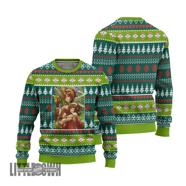 Gundam Ugly Sweater Elpeo Ple x Ple Two x Marida Knitted Sweatshirt Christmas Gift