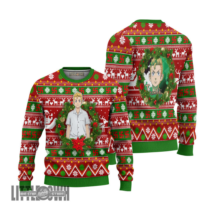 Tokyo Revengers Ugly Christmas Sweater Takemichi Knitted Sweatshirt