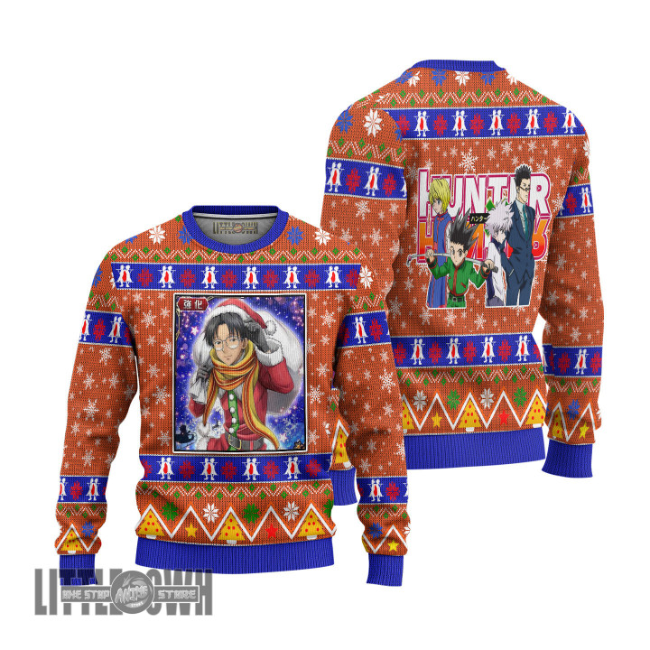 Hunter x Hunter Ugly Sweater Wing Custom Knitted Sweatshirt Anime Christmas Gift