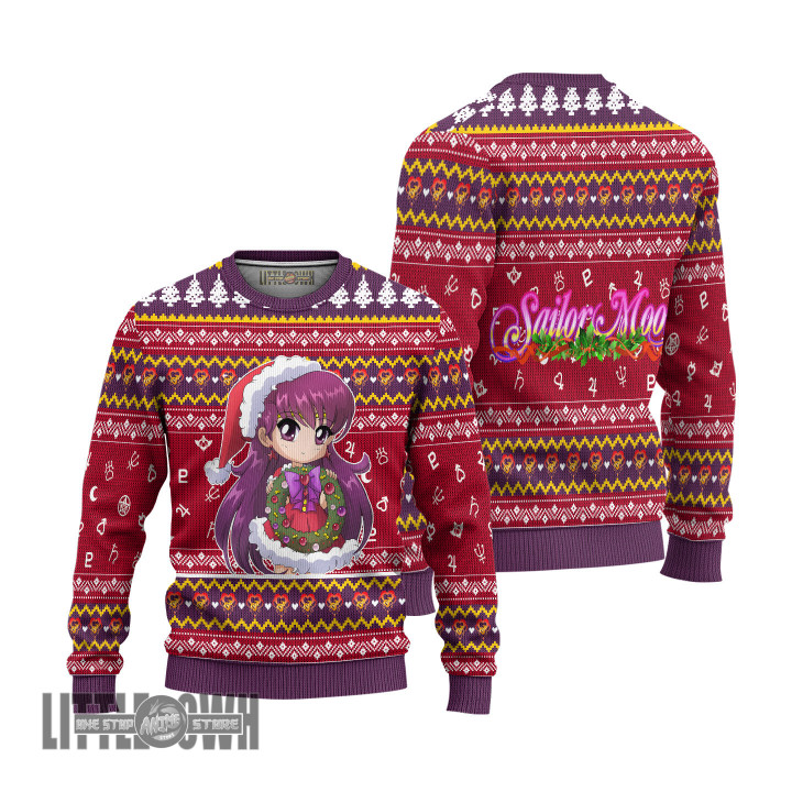 Sailor Mars Ugly Christmas Sweater Sailor Moon Custom Anime Knitted Sweatshirt