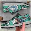Tanjiro Shoes KNY Custom Anime Low JD Sneakers Water Breathing - LittleOwh - 4