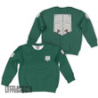Training Corps Hoodie Custom AOT Scout Green Anime Cosplay Costume - LittleOwh - 3