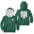 Training Corps Hoodie Custom AOT Scout Green Anime Cosplay Costume - LittleOwh - 2