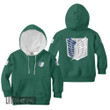 Survey Corps Hoodie Custom AOT Scout Green Anime Cosplay Costume - LittleOwh - 2