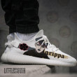 Gordon Agrippa Shoes Custom Black Clover Anime YZ Boost Sneakers - LittleOwh - 2